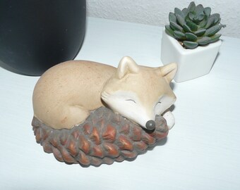 Decorative fox made of clay party birthday garden