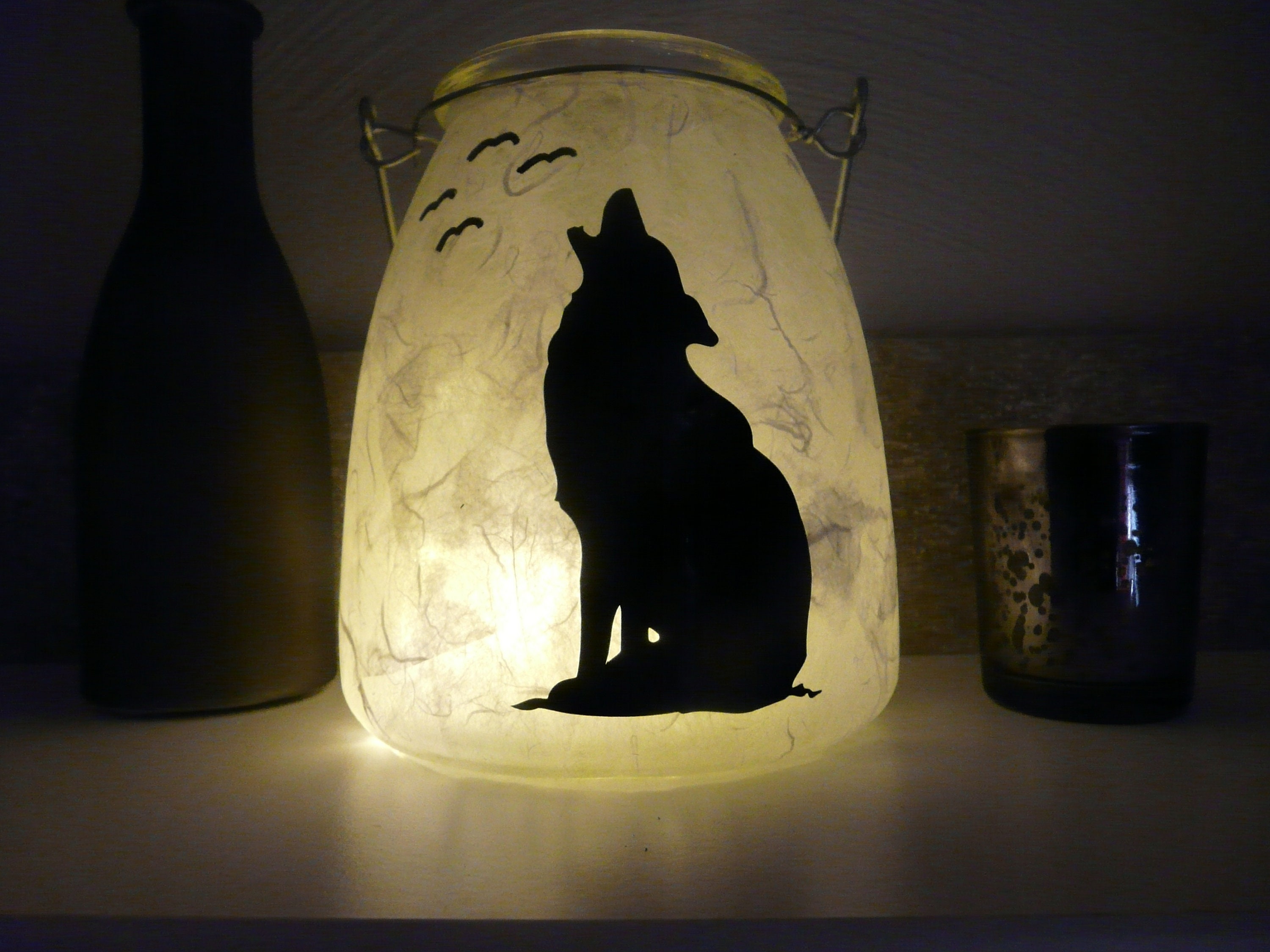 wolf floor lamp