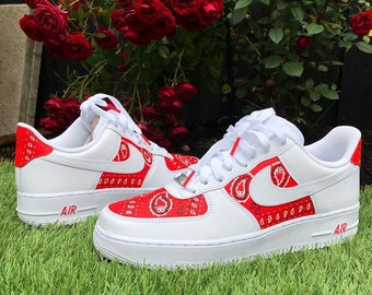 air force 1 with red bandana