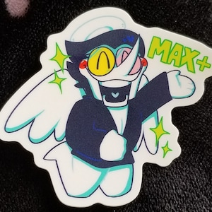 Pegatina de vinilo Spamton Angel MAX HP