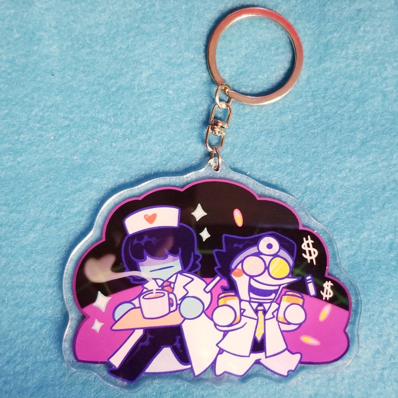 Doctor/Nurse Kris & Doctor Spamton Acrylic Charm 