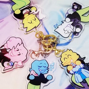 Addison/Spamton keychain