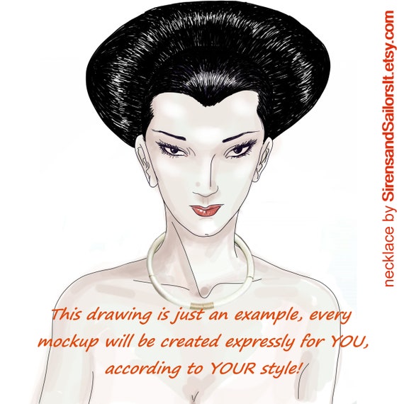 Custom Color Mockup Design For 3 Jewels Ooak For