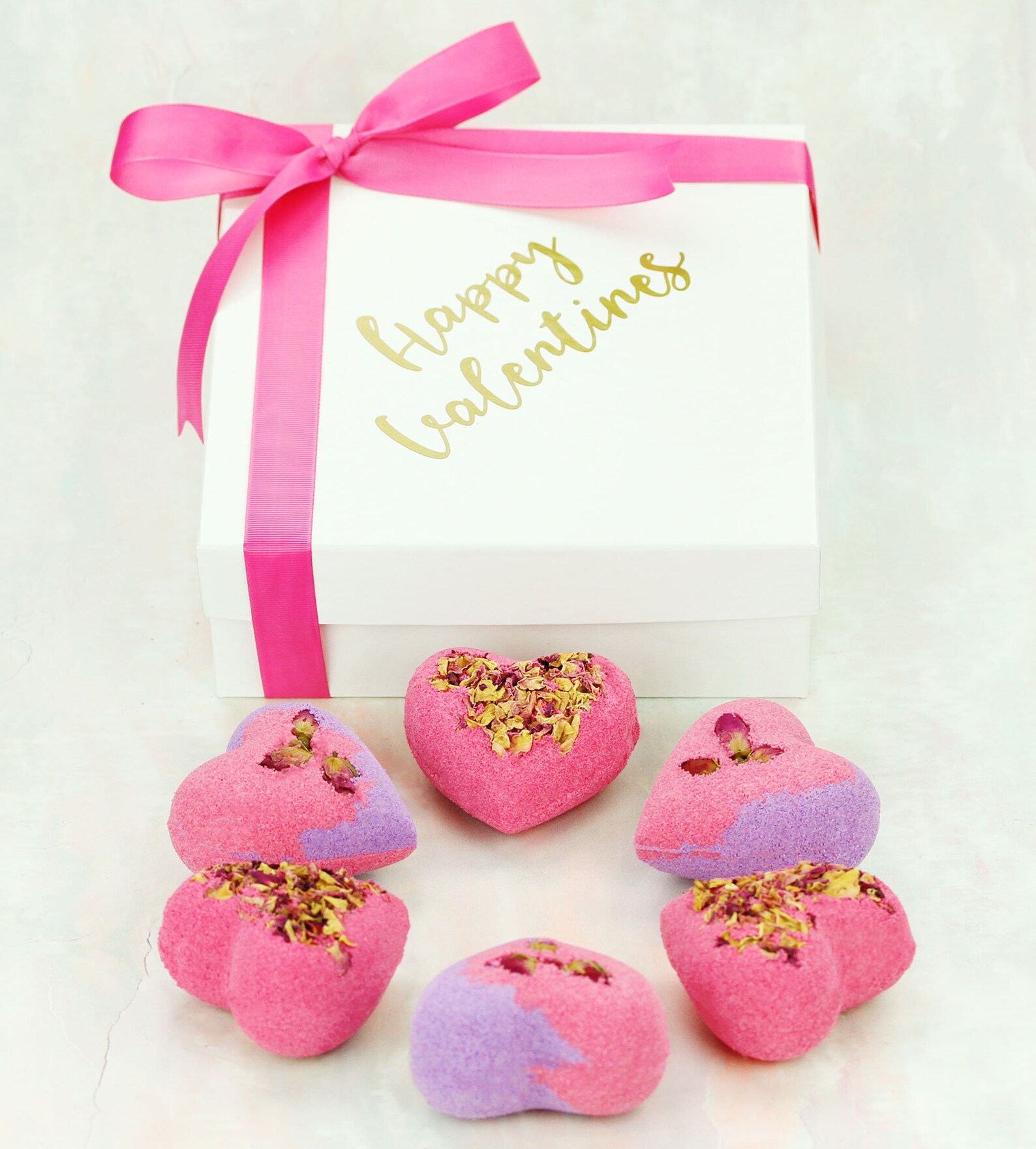 Valentine's Day Bath Bomb Gift Set Heart Bath Bombs Rose Etsy