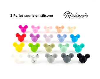 silicone alimentaire Turquoise Perle en silicone ronde Mickey