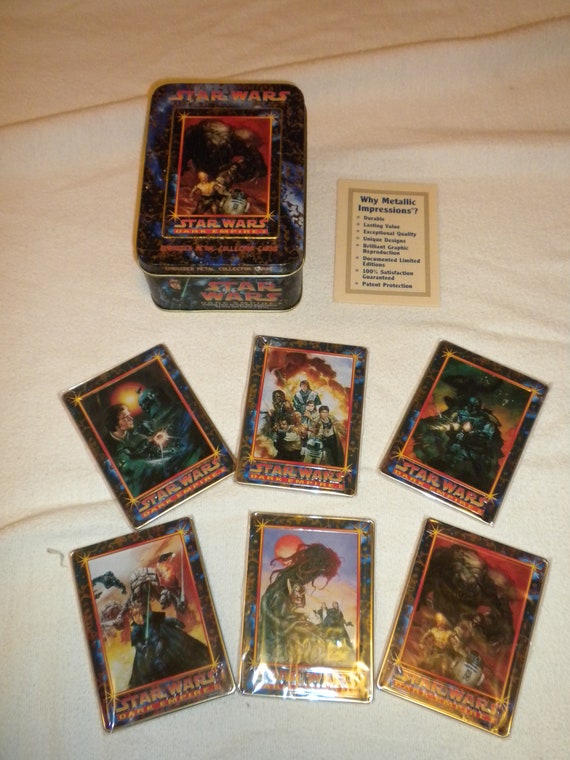 star wars metal collector cards