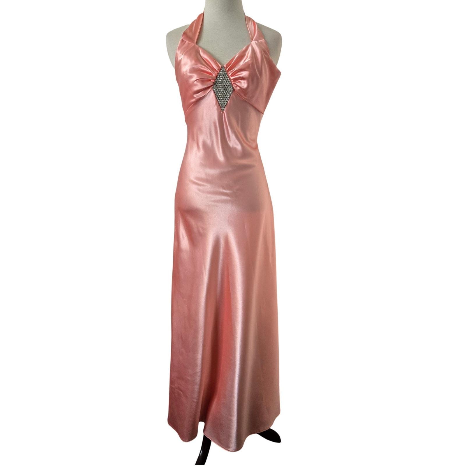Vintage Jessica Mcclintock Halter Dress - Etsy