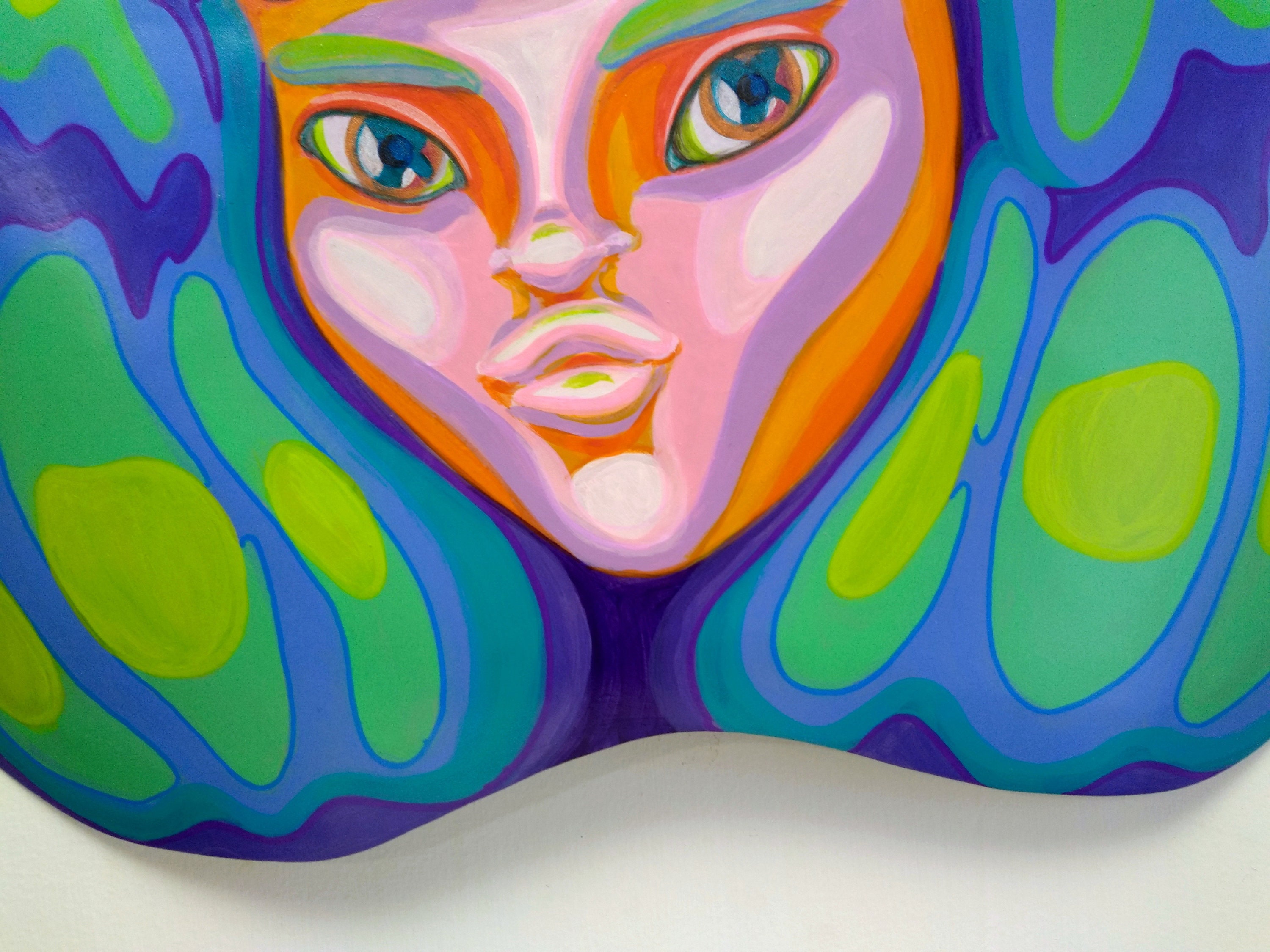 LAVAGRL Tina Don't Play Original Pop Art Painting on Hand - Etsy