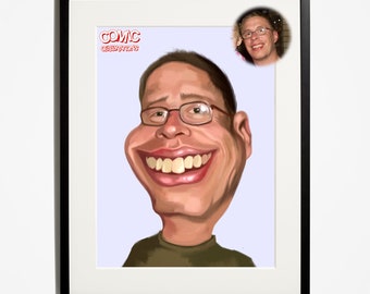 Funny portrait | Etsy