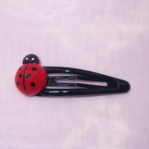Ladybug Hair Clip | Kawaii Cutecore Cabochon Hair Clip | Kawaiicore, Fairycore | Harajuku Decora | Y2K Ladybird Hair Clip | Cottagecore