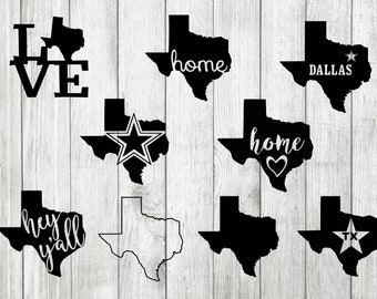 Texas State Svg Etsy
