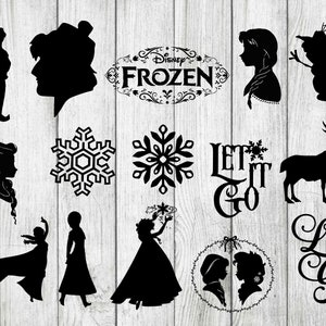 Frozen svg bundle, frozen clipart, Elsa svg, cutting files for cricut and silhouette, INSTANT DOWNLOAD