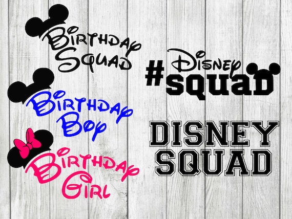 Download Disney Birthday squad svg bundle disney squad svg Disney ...