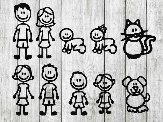 Download Stick family svg bundle stick family cut files stick ...