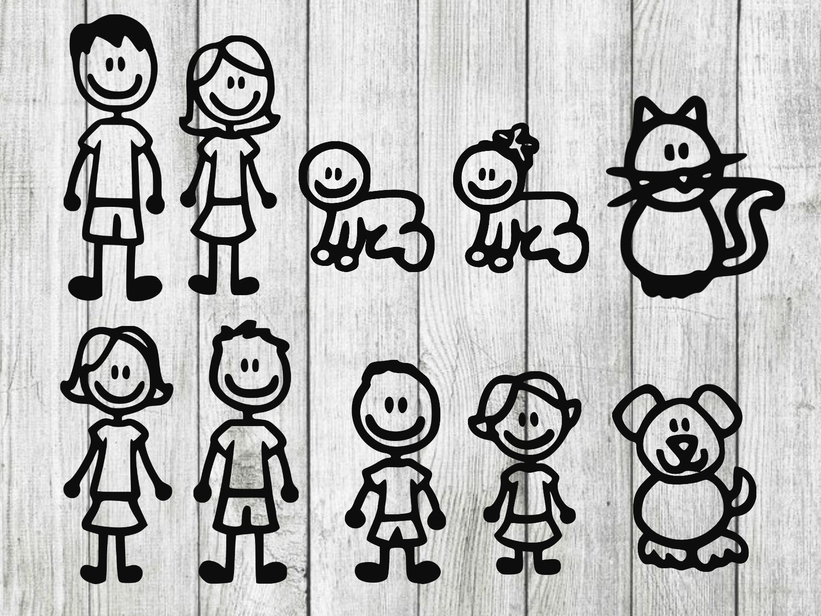 Download Stick family svg bundle stick family cut files stick family | Etsy