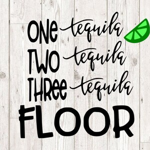 One Tequila Two Tequila SVG Bundle, Tequila SVG Bundle, Drinks cut file, clipart, svg files for silhouette, files for cricut, svg, eps