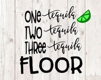 One Tequila Two Tequila SVG Bundle, Tequila SVG Bundle, Drinks cut file, clipart, svg files for silhouette, files for cricut, svg, eps