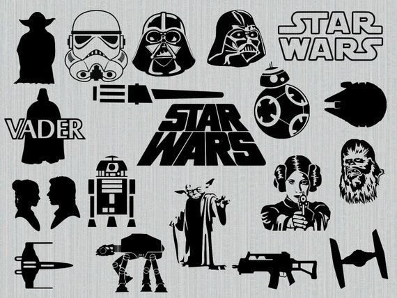 Star Wars Svg Bundle Star Wars Clipart Cut Files For Cricut - Etsy