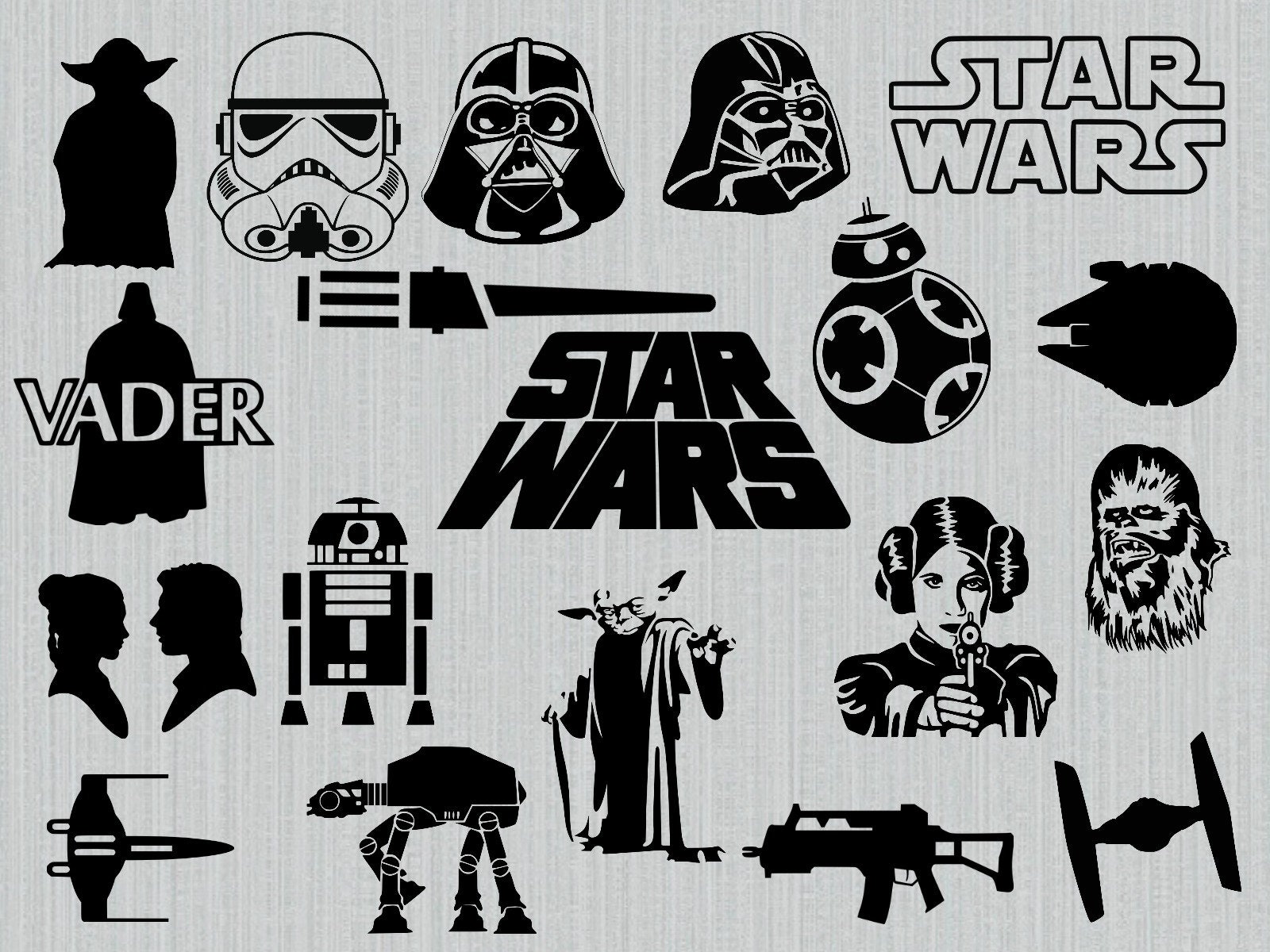 Download Star wars svg bundle star wars clipart cut files for ...