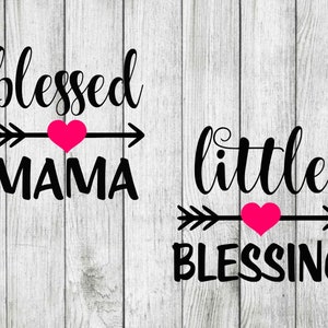 Blessed Mama Mama Plotterdatei, schneiden Dateien für Cricut Silhouette, Muttertag svg, png, dxf, eps