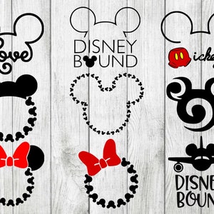 Paquete de vacaciones de Mickey svg, minnie monograma svg, viaje familiar svg, archivos cortados para silueta cricut, png, eps