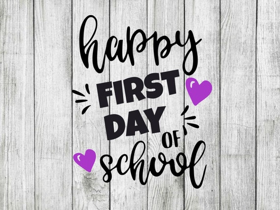 Happy first day of school svg school svg First day svg cut | Etsy