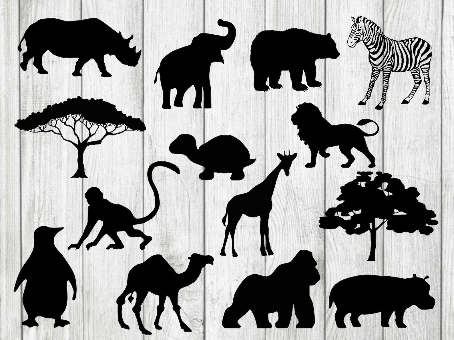 Zoo animals svg bundle zoo animals clipart zoo svg animals Etsy