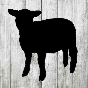 Baby lamb svg, sheep svg, baby lamb clipart, cut files for cricut silhouette, png, eps, svg