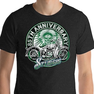 2025 Sturgis Motorcycle Rally T-Shirt – Vintage Skull Indian Chief – 85th Anniversary Limited Edition  Unisex t-shirt