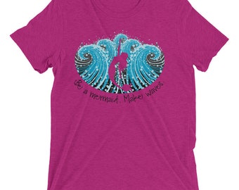 Be a mermaid vintage feel short sleeve t-shirt