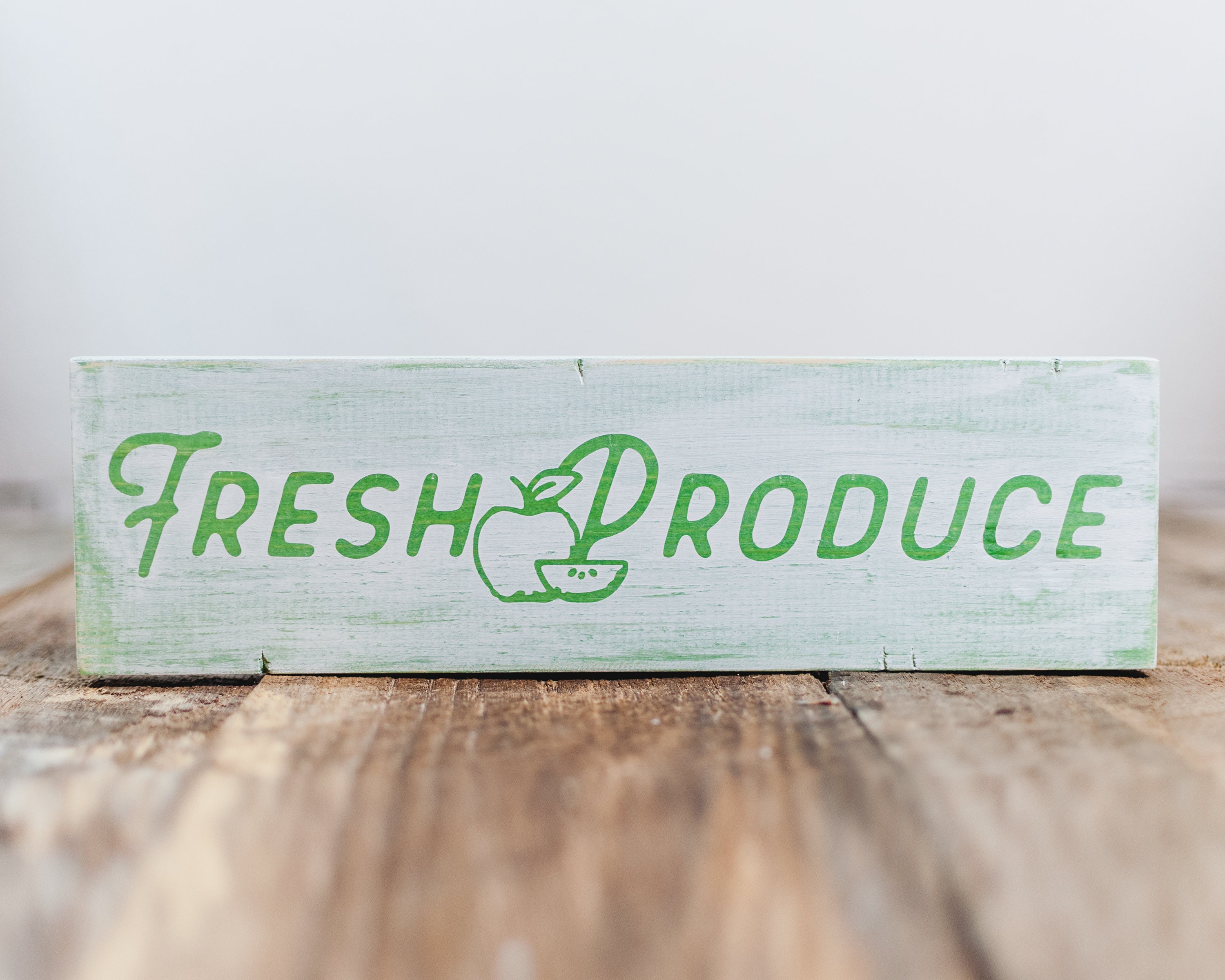 Farmhouse Fresh Produce Handpainted Sign Rustic Decor | Etsy