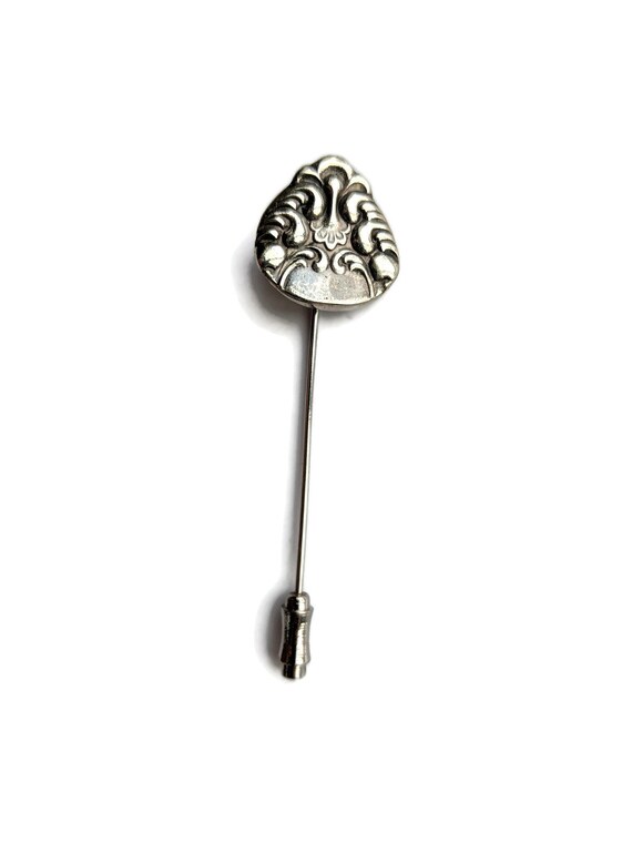 Recycled Vintage silver Spoon Stick pin Tea Party… - image 3