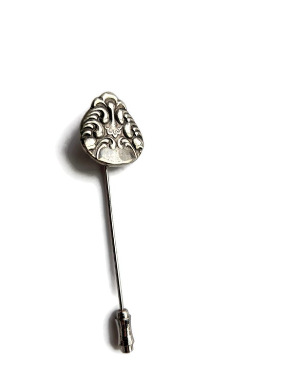 Recycled Vintage silver Spoon Stick pin Tea Party… - image 4