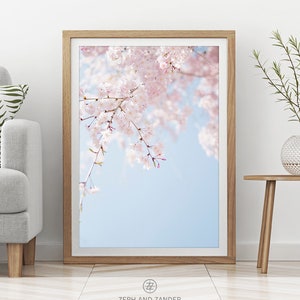 BOTANICAL PRINT #008 Cherry Blossom Print, Contemporary, Printable Instant Download, Digital Download, Large Poster, Home Décor, Wall Décor