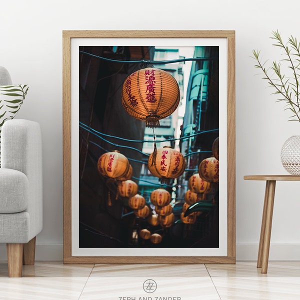 URBAN PRINT #005 Chinese Market, Lantern, Asia, Photography, Printable Instant Download, Digital Download, Large Poster, Home Decor