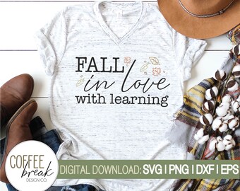 Fall In Love Svg Etsy