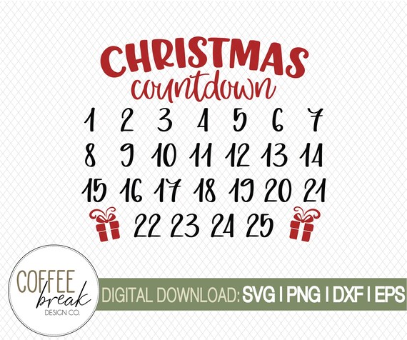 Download Metal Sign Christmas Countdown Svg Christmas Countdown Etsy PSD Mockup Templates