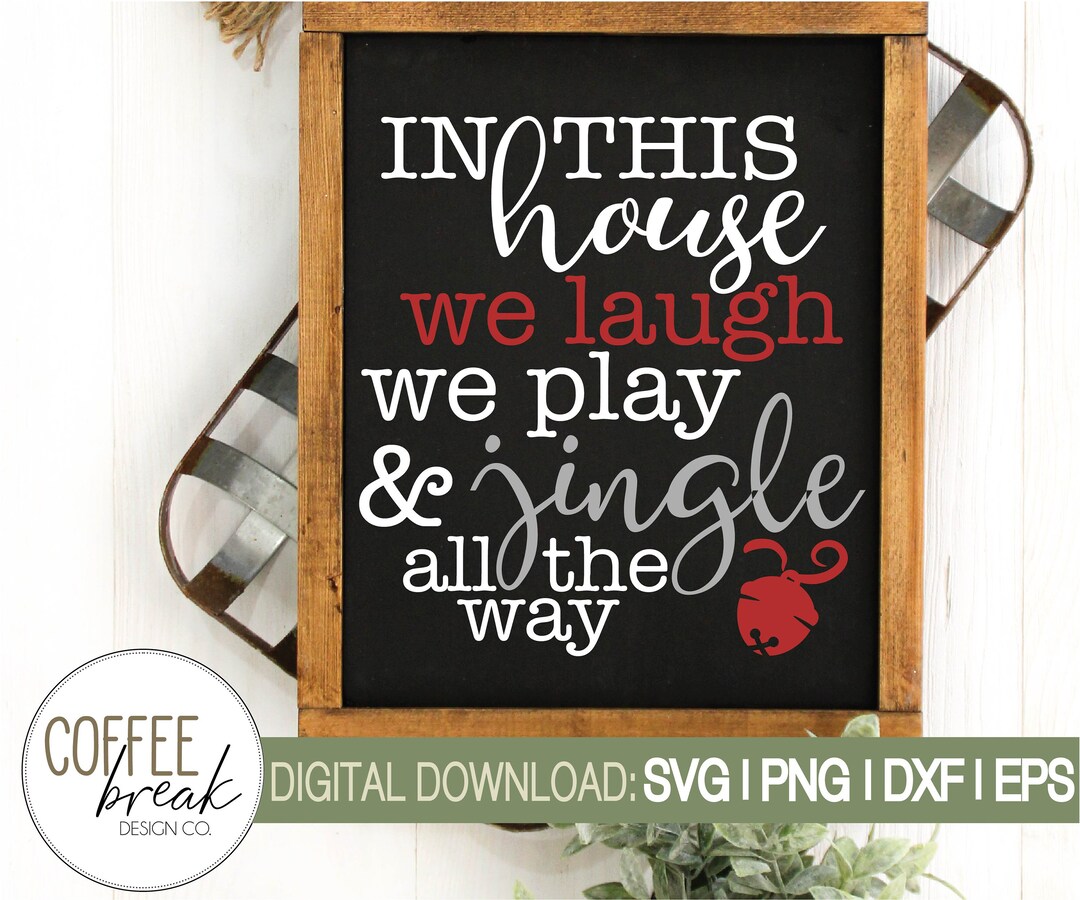We Laugh We Play Jingle All The Way Pajamas www.etsy.com