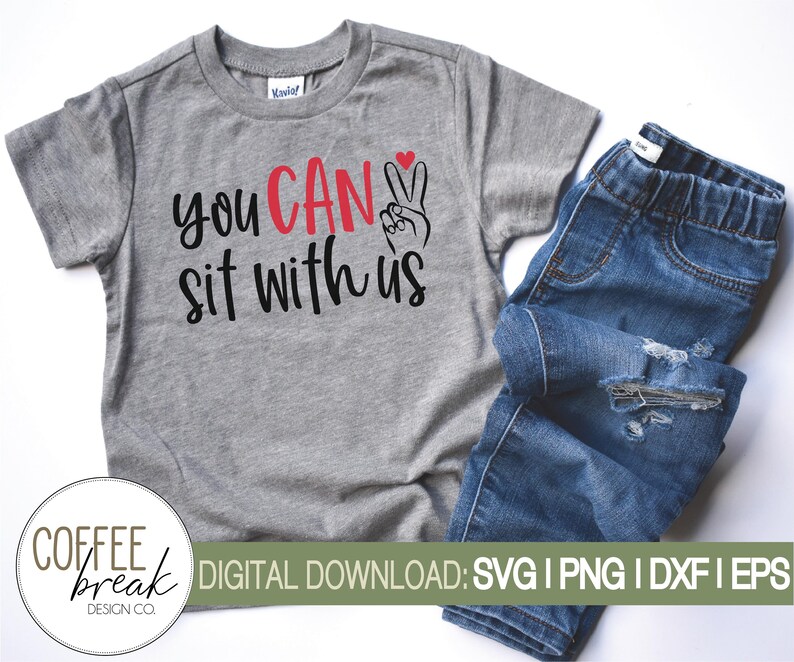 Download You can sit with us SVG Kindness svg anti bully shirt | Etsy