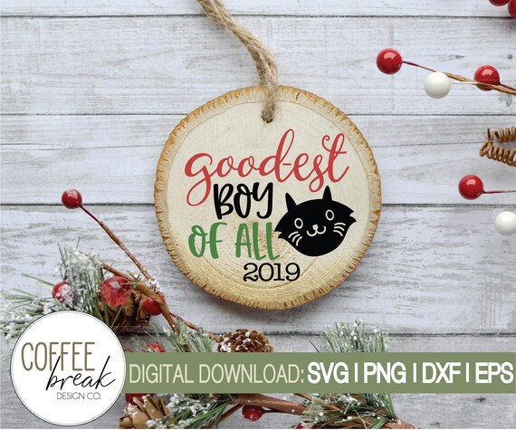 Download Cat Christmas Ornament Svg Pet Christmas Ornament 2019 Etsy PSD Mockup Templates