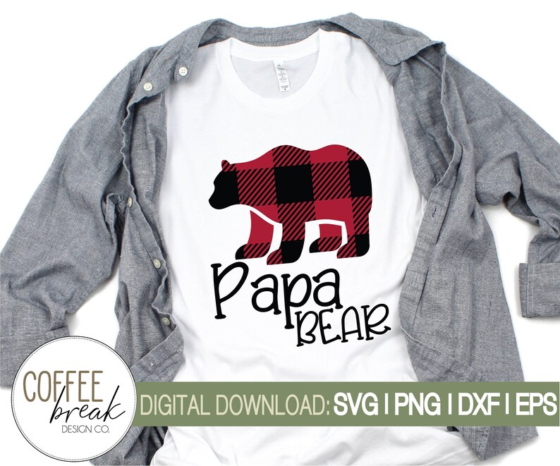 Download Family plaid bear SVG bundle Mama bear papa brother | Etsy