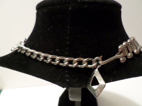 Vintage stunning small chain link choker rare imp… - image 4