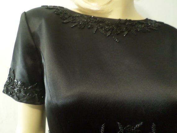 Vintage Laurence Kazar Black Tie stunning satin d… - image 7