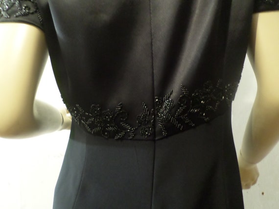 Vintage Laurence Kazar Black Tie stunning satin d… - image 5