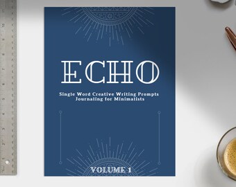 ECHO Kreatives Schreiben Journal, One Word Writing Prompts, Memoiren, Reflection Journal, Digital Download Journal, Minimalist Journal, Volume 1