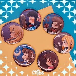 Horror RPG Girls Buttons