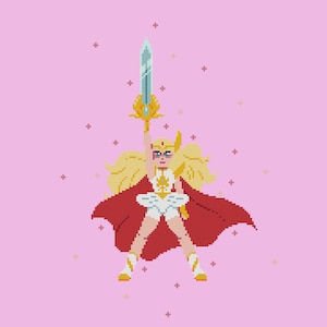 She-Ra Cross Stitch - Modern Cross Stitch - Pattern/PDF instant download