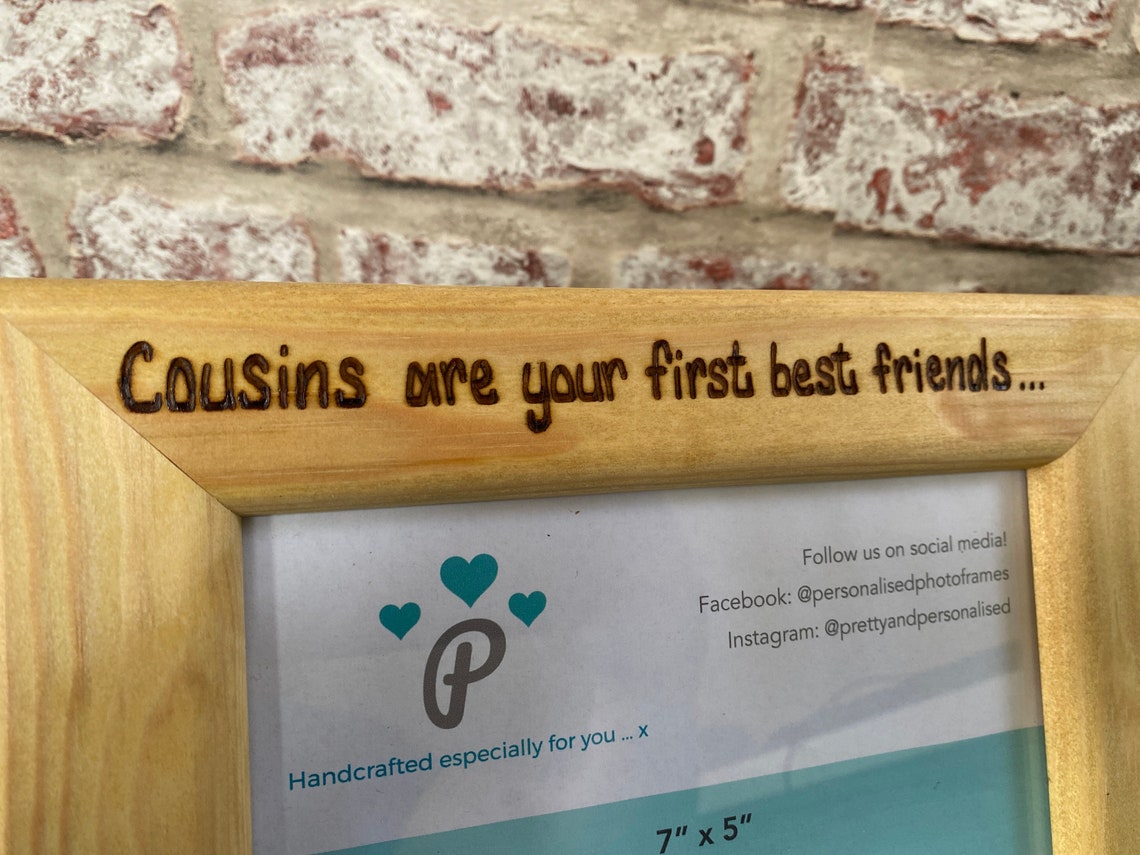 Cousins Are Your First Best Friends Personalised Wooden Etsy