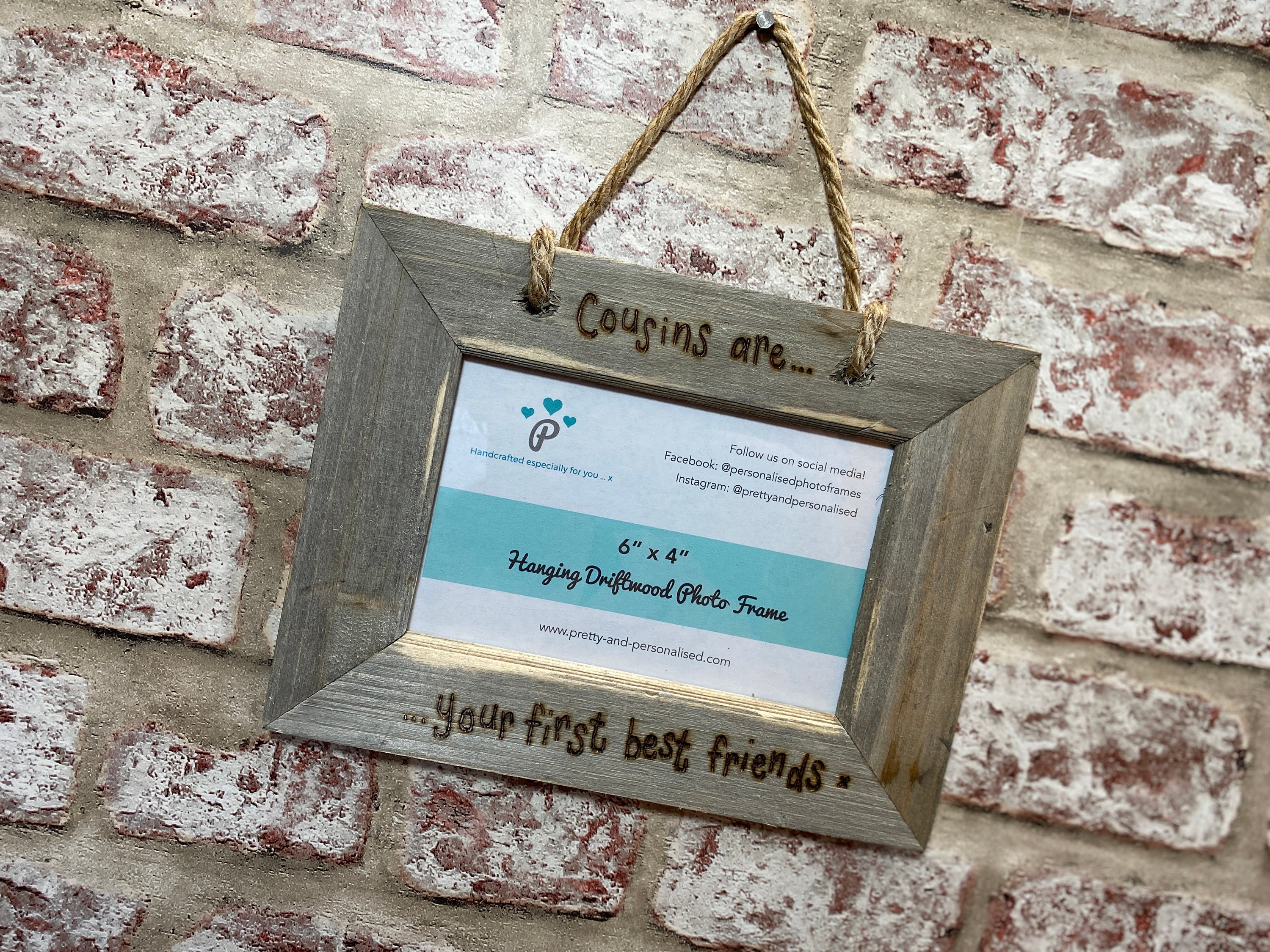 Cousins Are Your First Best Friends Personalised Hanging Etsy
