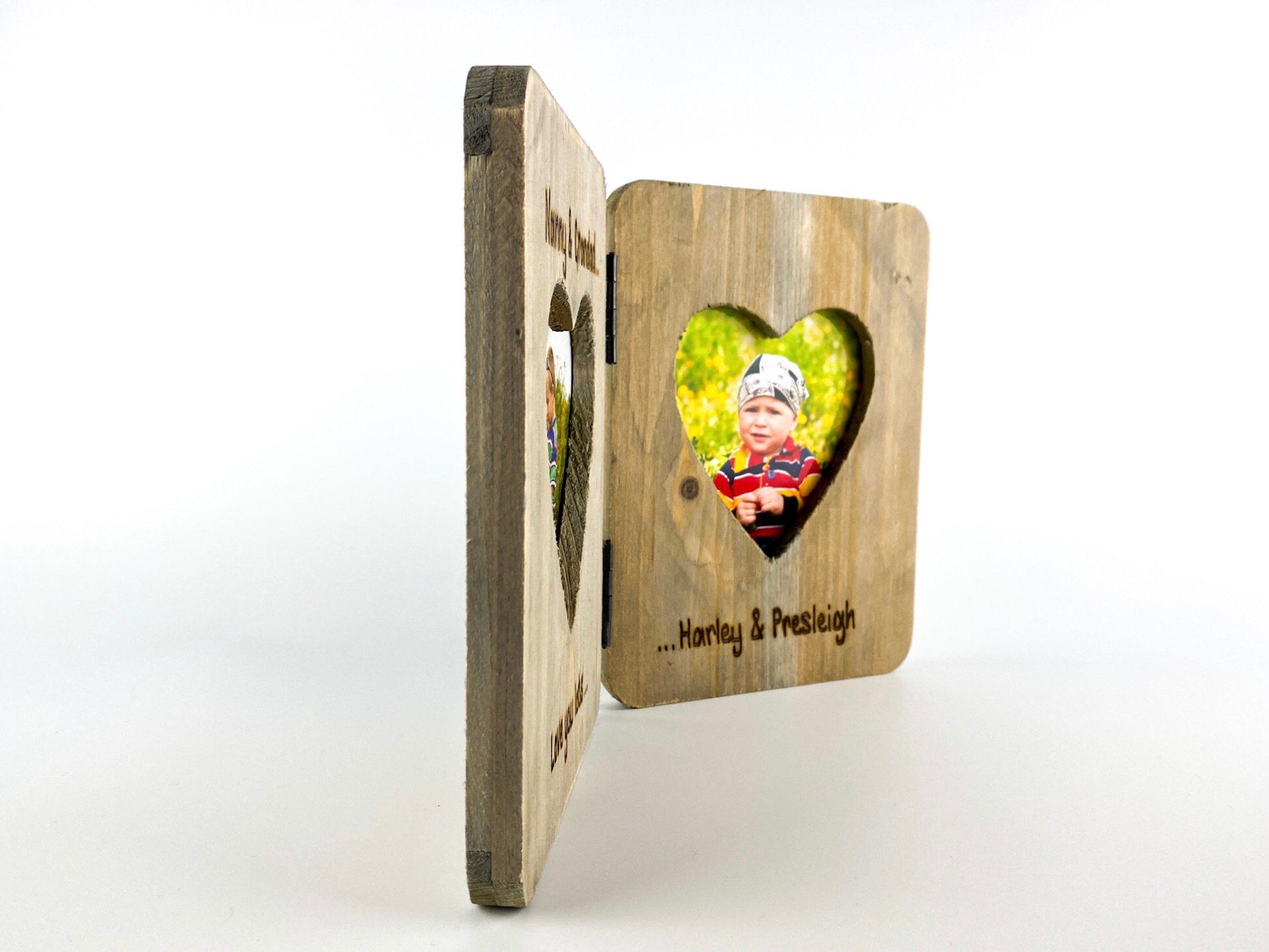 Nanny and Grandad Double Photo Frame Personalised Twin Etsy UK